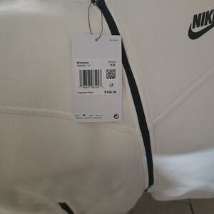 Nike Women's White Sweat Jacket